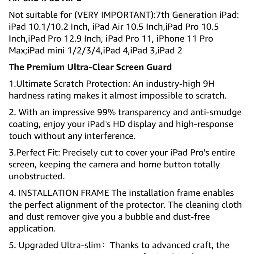 iPad Air 2 Screen Protectors
